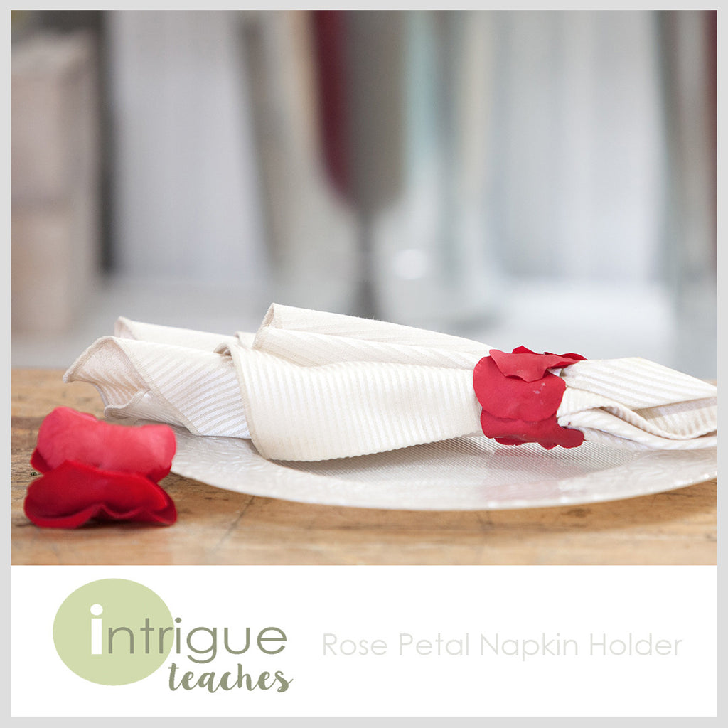 Rose Petal Napkin Holder