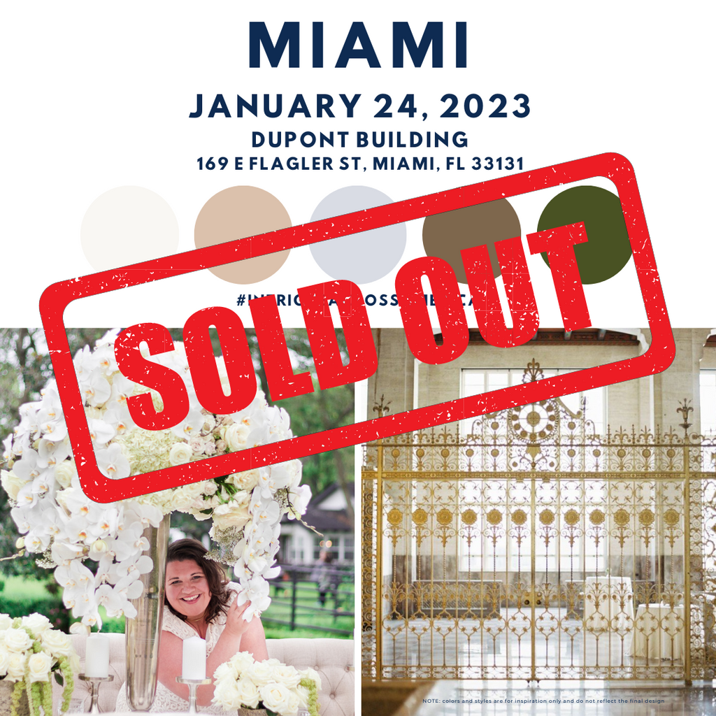 Luxury Wedding Design Workshop - 2023 Tour - MIAMI