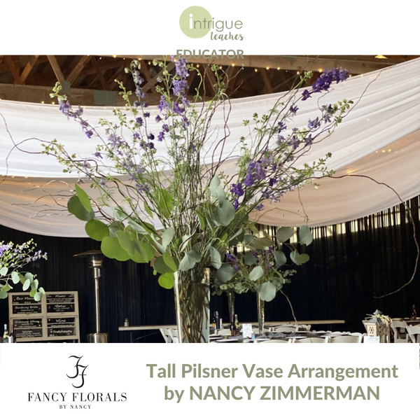 Tall Pilsner Vase Arrangement