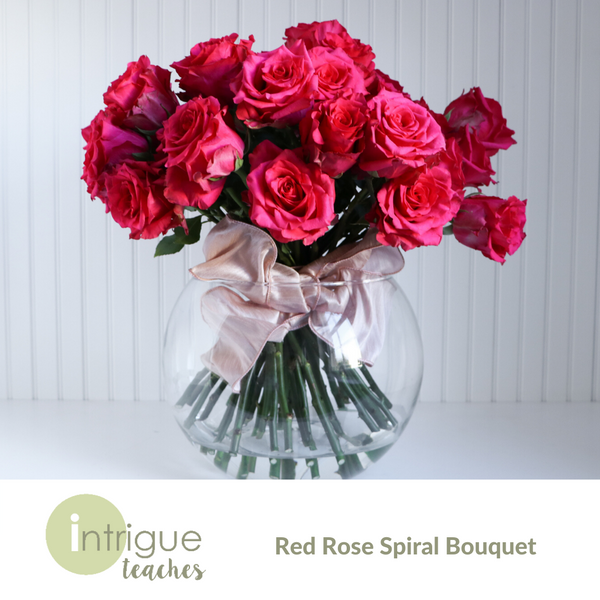 Red Rose Spiral Bouquet