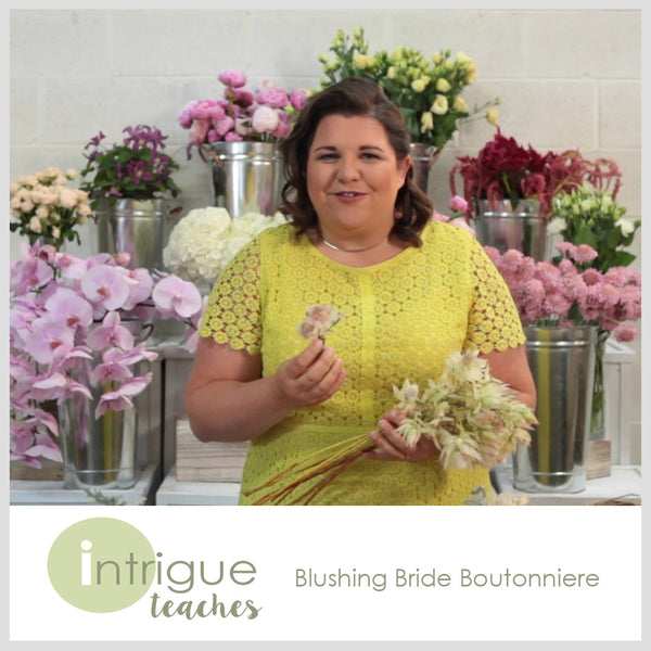 Blushing Bride Boutonniere