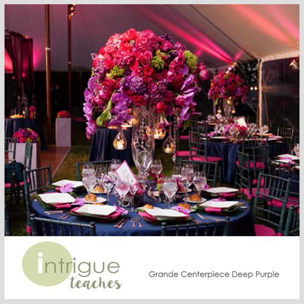 Grande Centerpiece Deep Purple