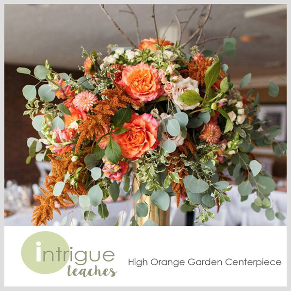 High Orange Garden Centerpiece