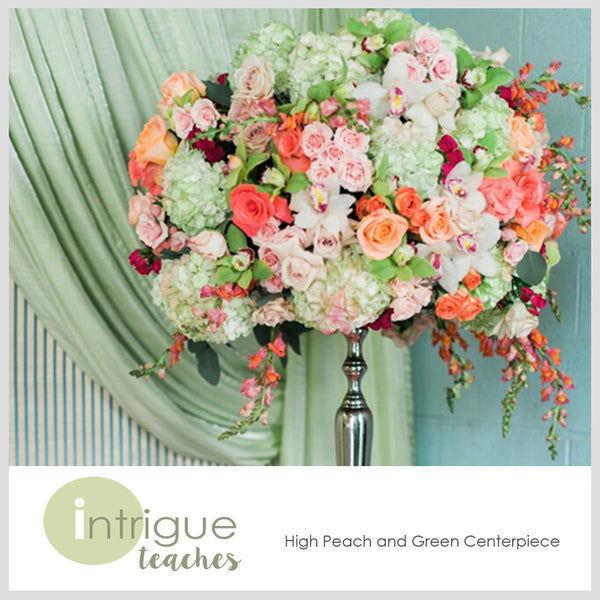 High Peach & Garden Centerpiece