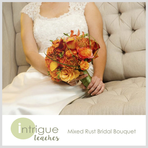 Mixed Rust Bridal Bouquet