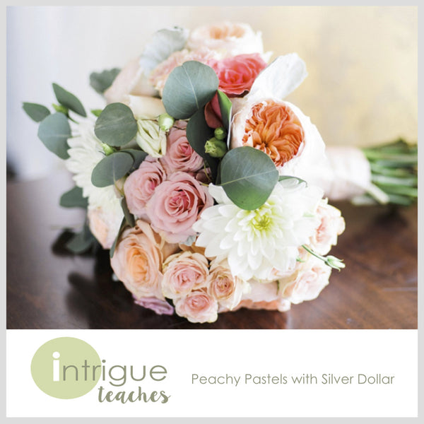 Peachy Pastels with Silver Dollar