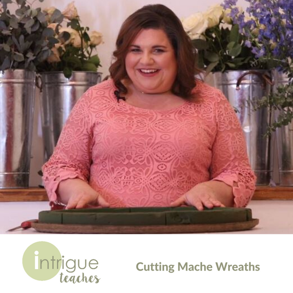 Cutting Mache Wreaths